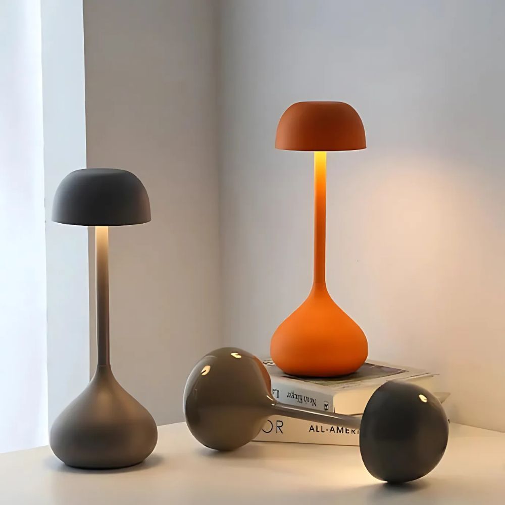 Rechargeable Touch-Sensitive Desk Lamp with Adjustable Warm and Neutral Light