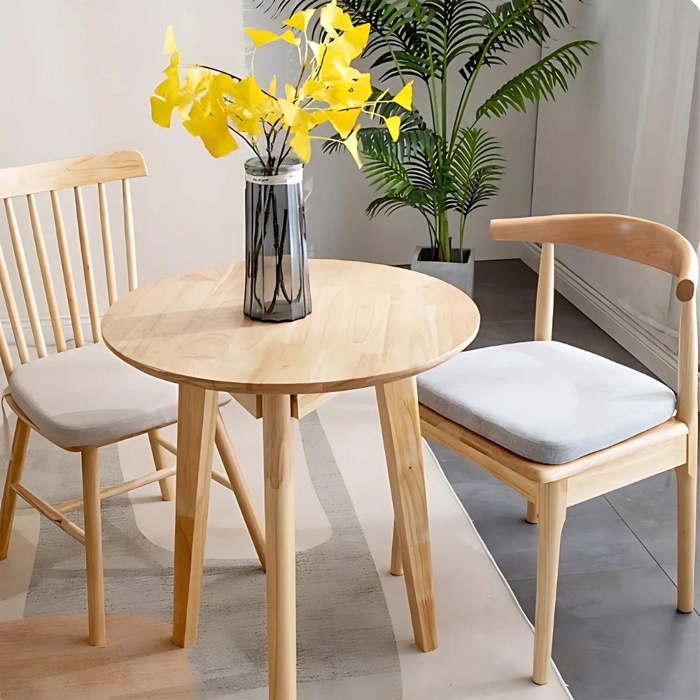 Tufted Microfiber Chair Cushion with Ties