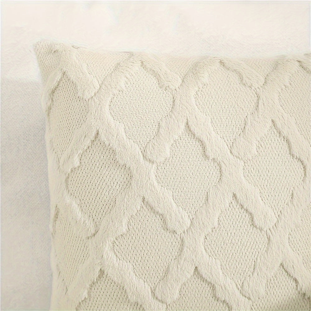 Boho Velvet Pillow Cushion Cover with Geometric Pattern