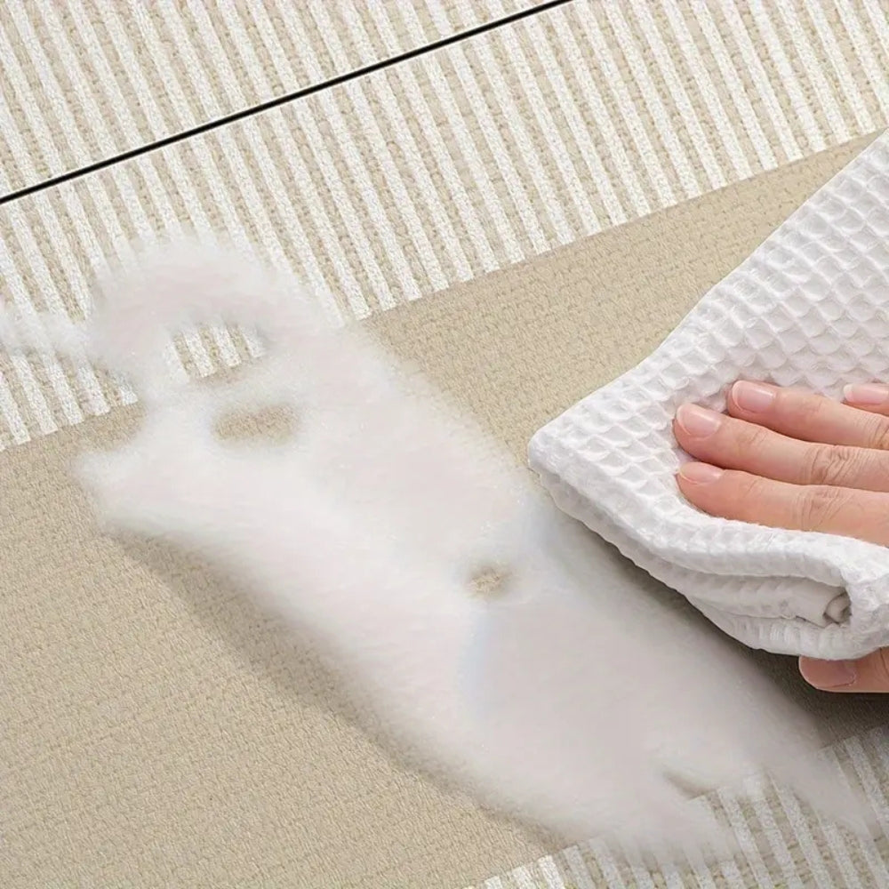 Floral Striped Non-Slip Kitchen Mat