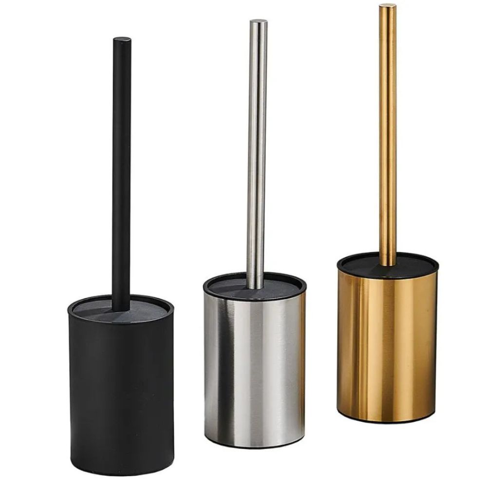 Stainless Steel Standing Toilet Brush Set
