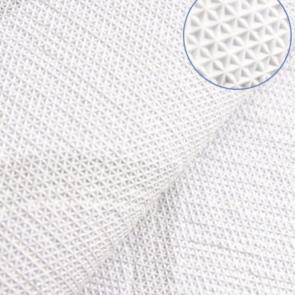 Plush Microfiber Non-Slip Bathroom Mat with Modern Wave Pattern