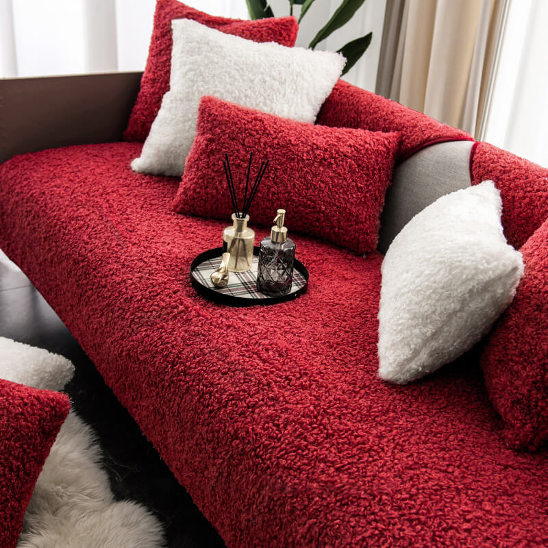 Luxury Fleece Non-Slip Sofa Cover for Pets