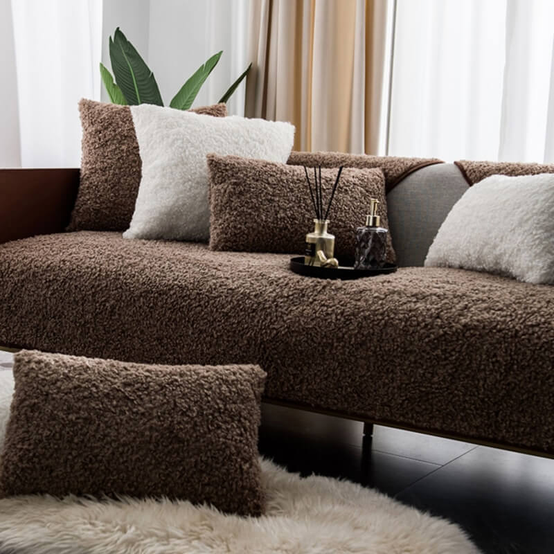 Luxury Fleece Non-Slip Sofa Cover for Pets