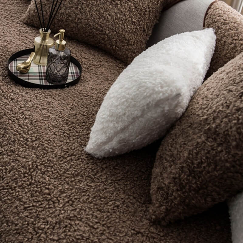 Luxury Fleece Non-Slip Sofa Cover for Pets