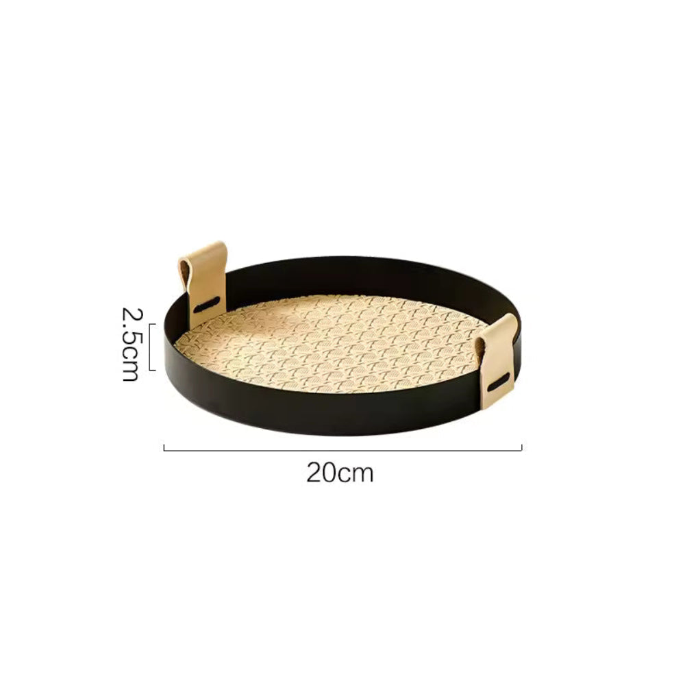 Nordic Rattan Weave Tray for Organizing