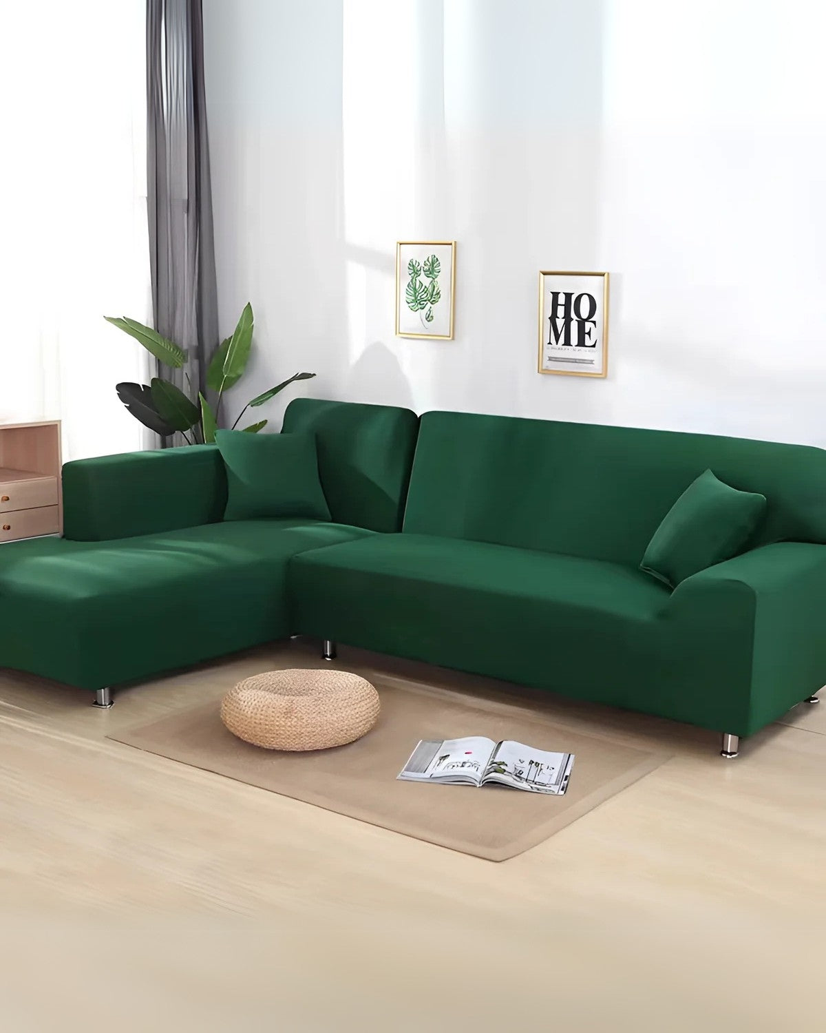 Stretch Fit Modular Sofa Cover for Sectional Couches