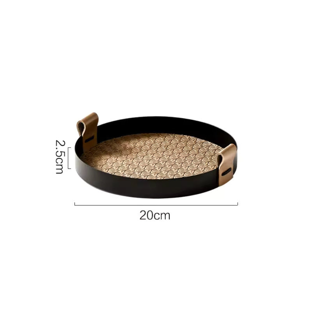 Nordic Rattan Weave Tray for Organizing