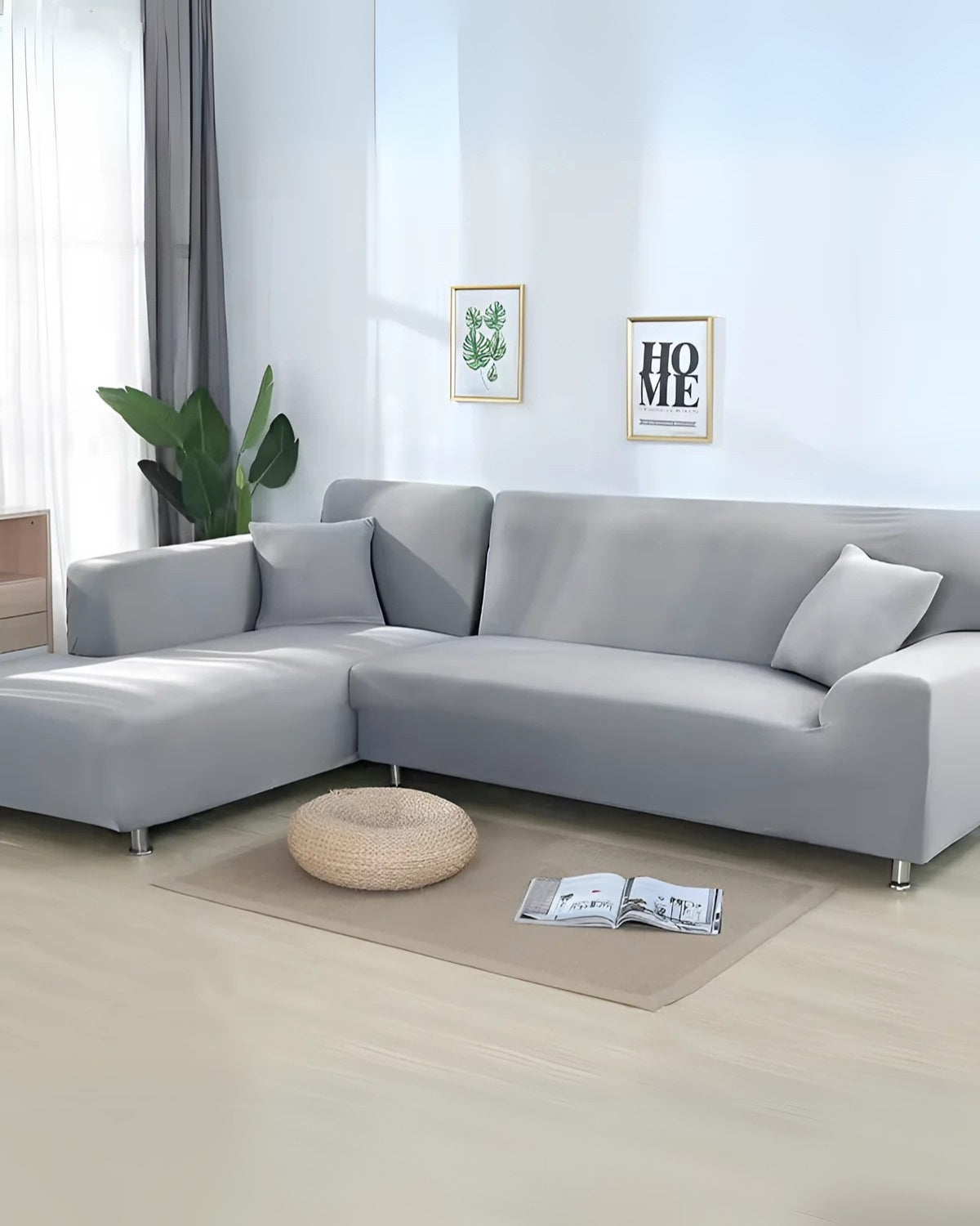 Stretch Fit Modular Sofa Cover for Sectional Couches