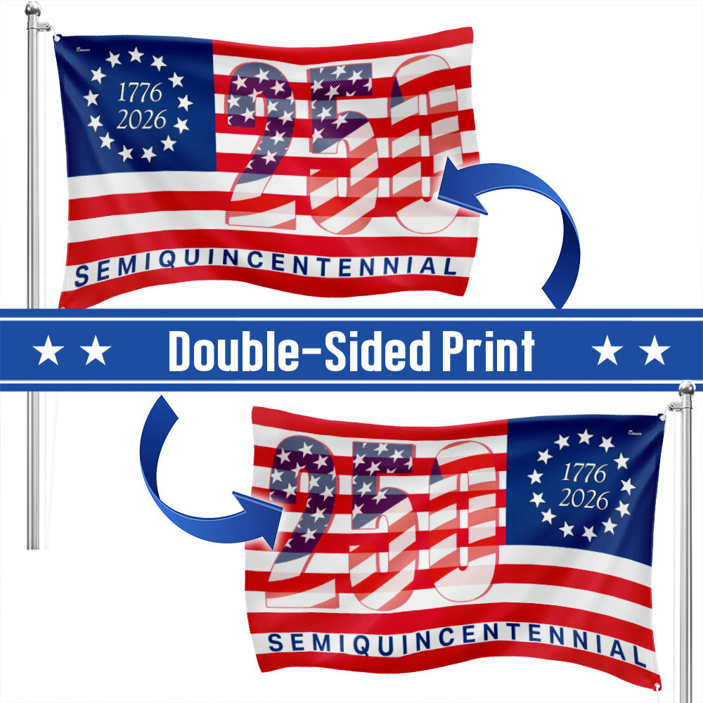 Patriotic Grommet Flag for America's 250th Anniversary