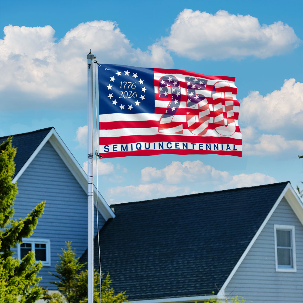 Patriotic Grommet Flag for America's 250th Anniversary