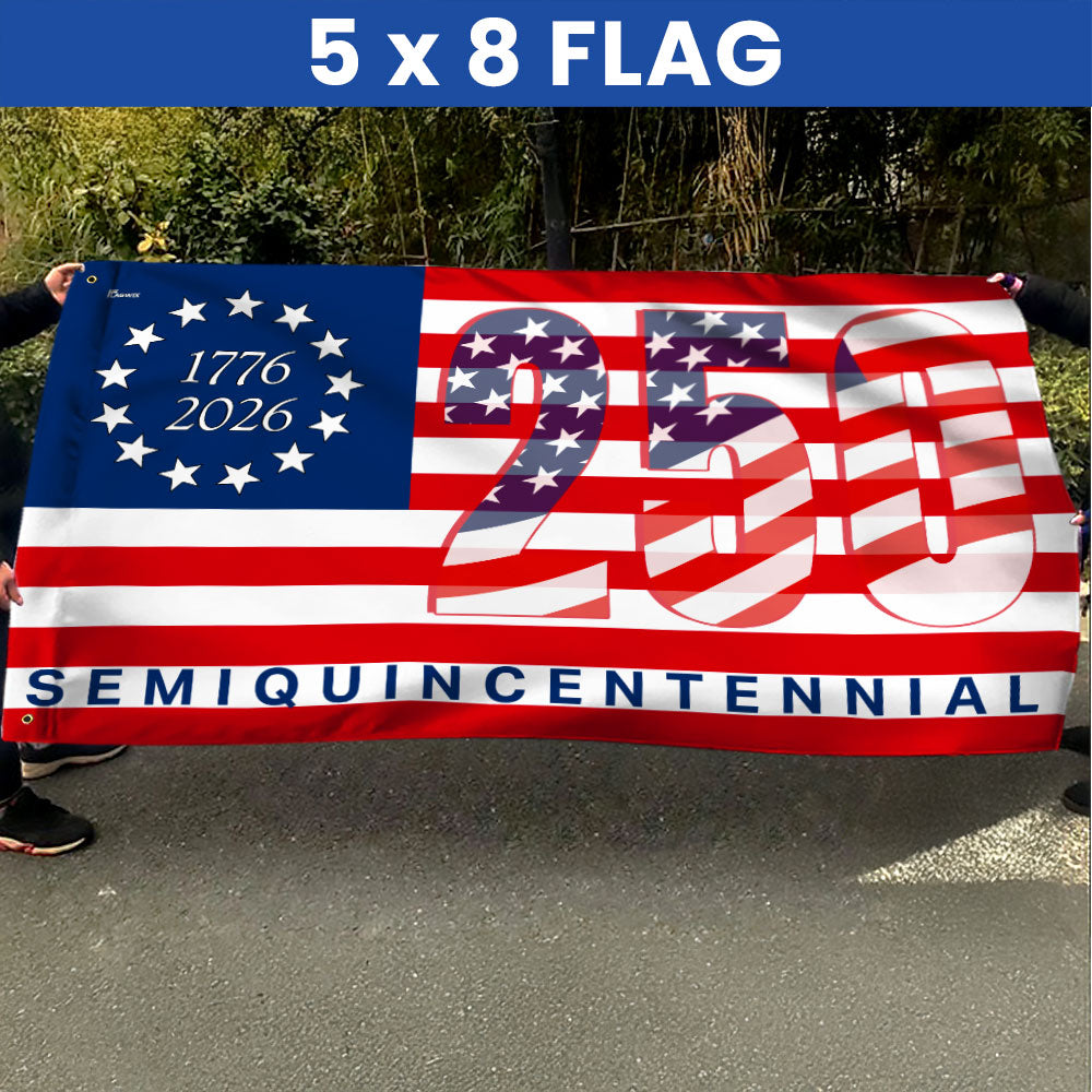 Patriotic Grommet Flag for America's 250th Anniversary