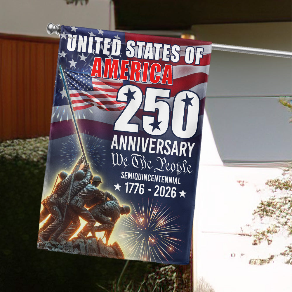 250 Years We the People Military Flag 1776-2026