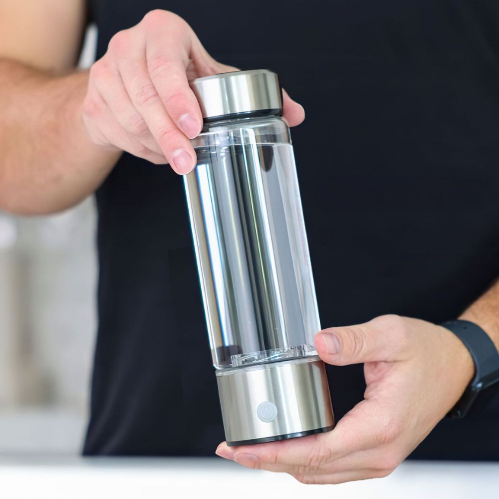 Hydrogen Infused Water Bottle with Self-Cleaning Technology