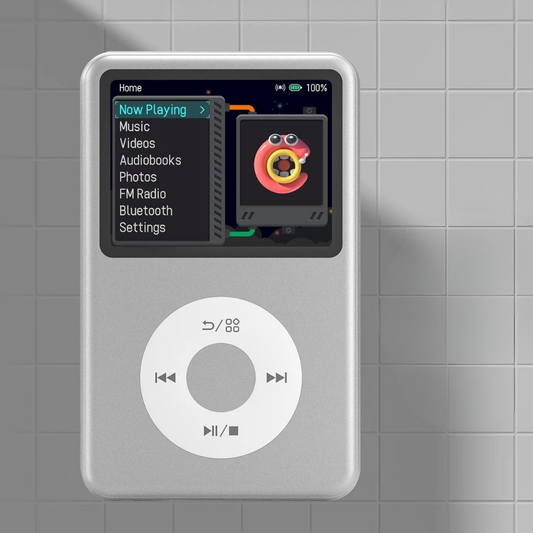 Portable Touch Screen MP3 Player with 35-Hour Battery Life