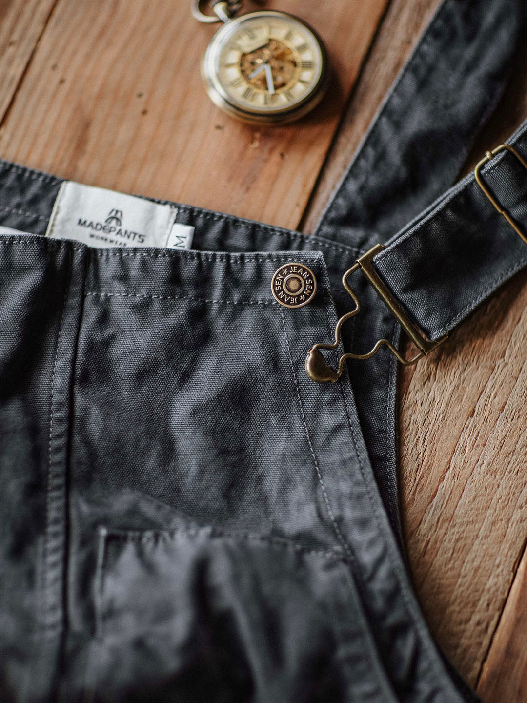 Durable Cotton Canvas Work Overalls with Pockets