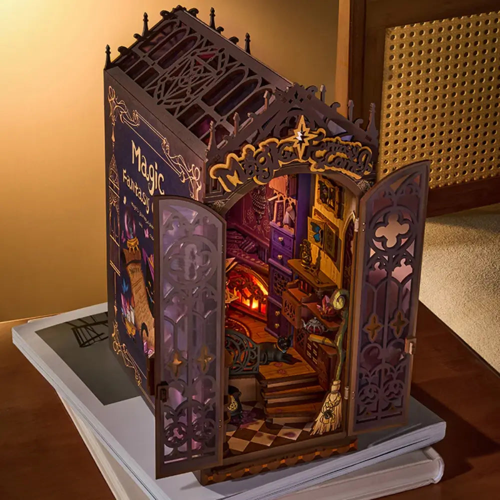 Magic Fantasy Corner Enchanted Shelf Decor with LED Light