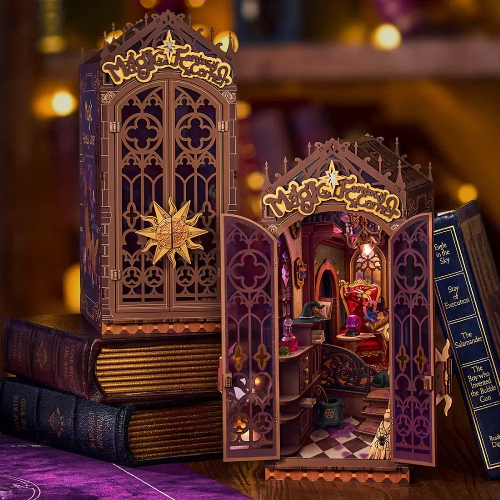 Magic Fantasy Corner Enchanted Shelf Decor with LED Light
