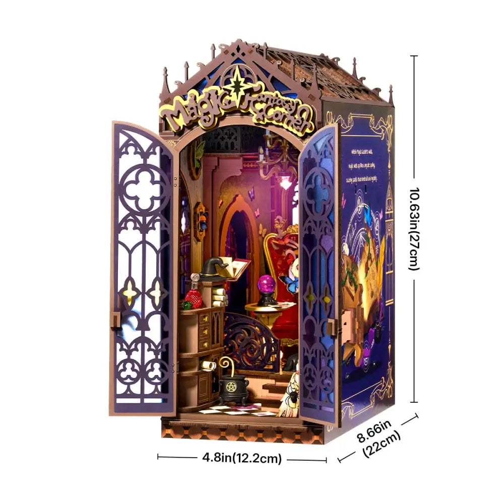 Magic Fantasy Corner Enchanted Shelf Decor with LED Light