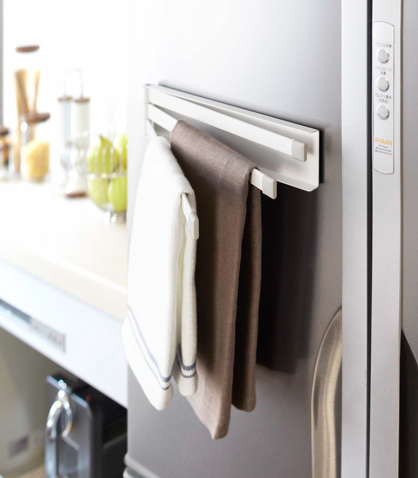 Magnetic Steel Dish Towel Holder for Kitchen
