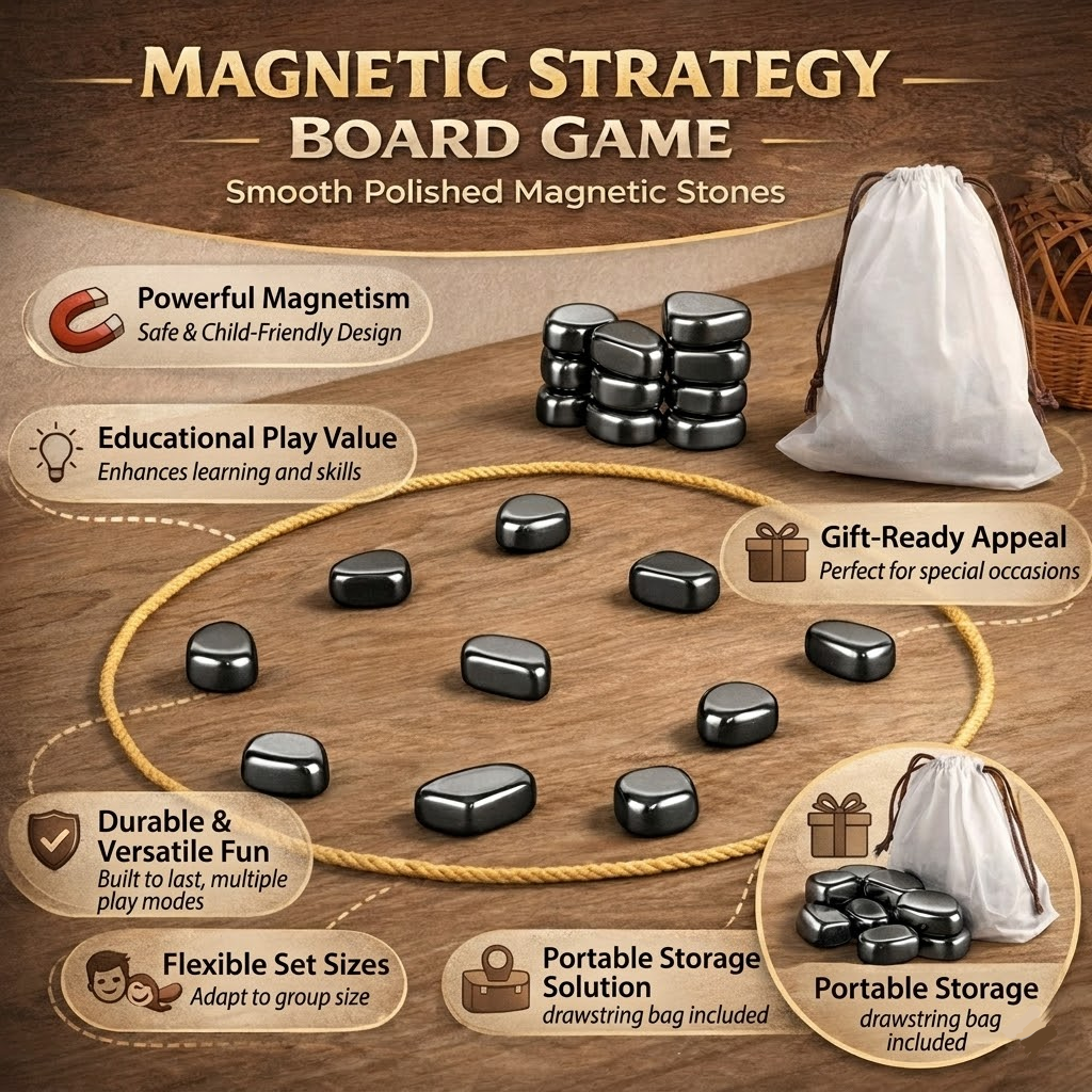 Magnetic Strategy Board Game for Family Fun and Focus