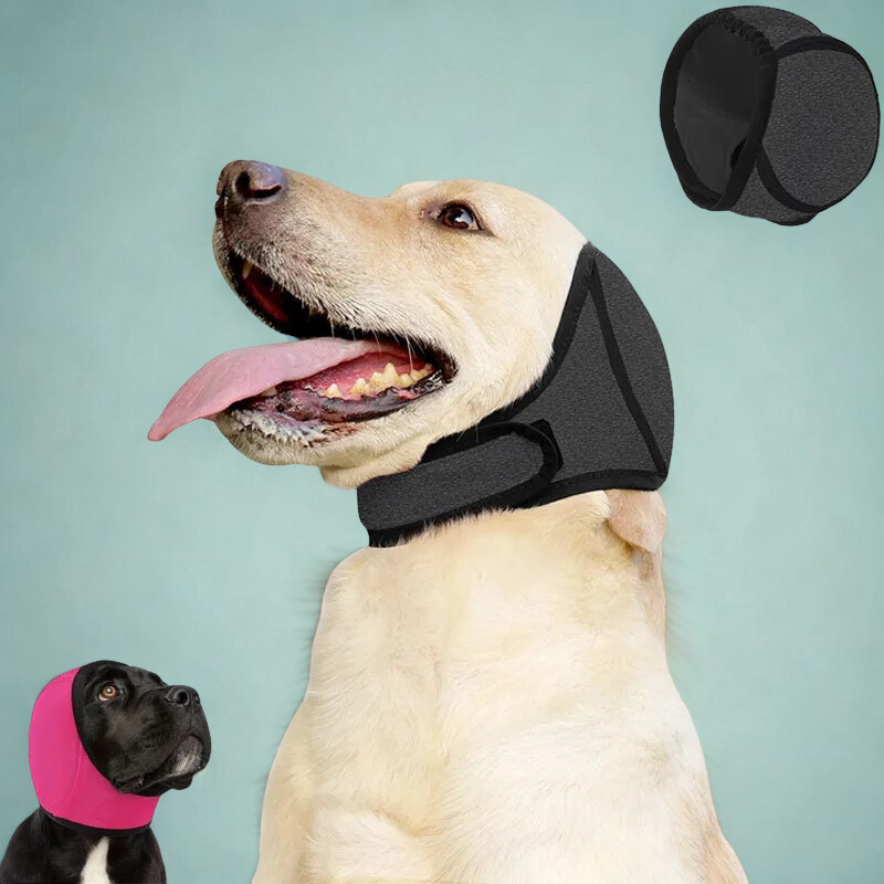 Waterproof Dog Ear Hood with Noise Muffling - Four Sizes