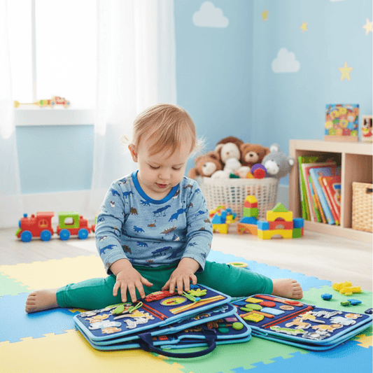 Montessori Activity Board for Motor Skills and Playful Learning