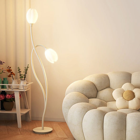Flower-Inspired Modern Floor Lamp with G9 Socket