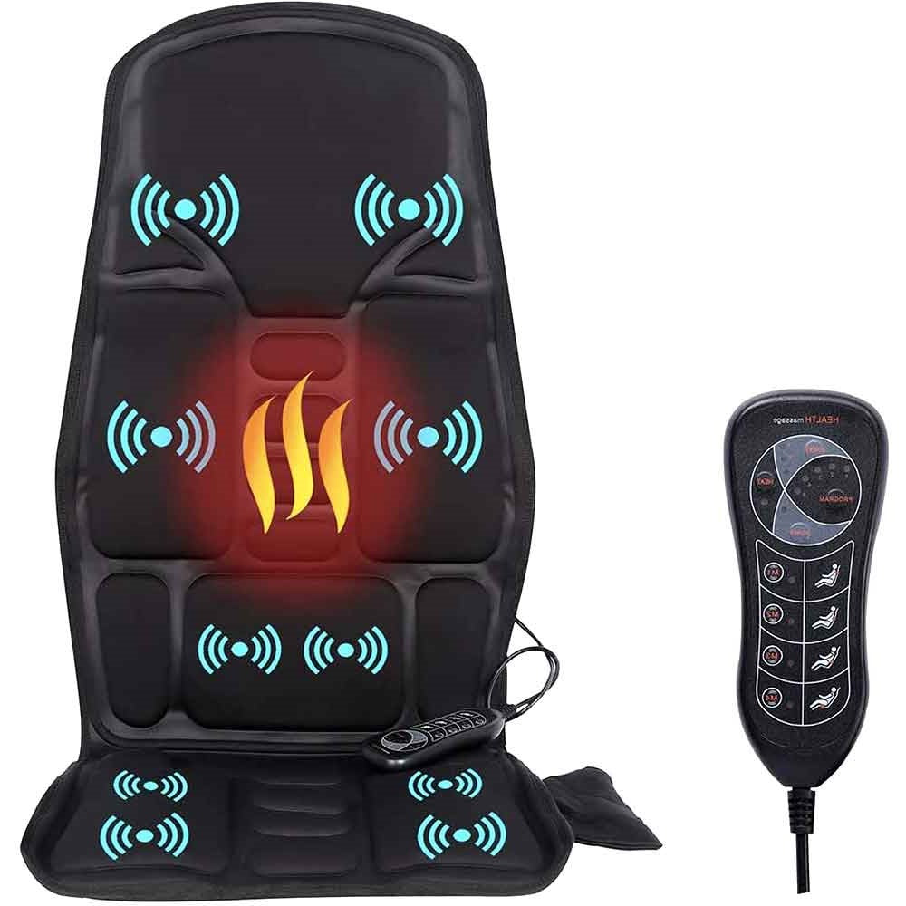 8-Mode Heated Massage Chair Pad for Car and Home
