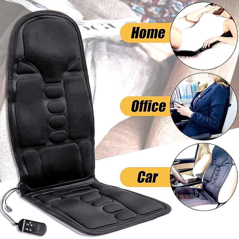 8-Mode Heated Massage Chair Pad for Car and Home