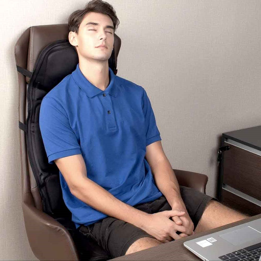 8-Mode Heated Massage Chair Pad for Car and Home