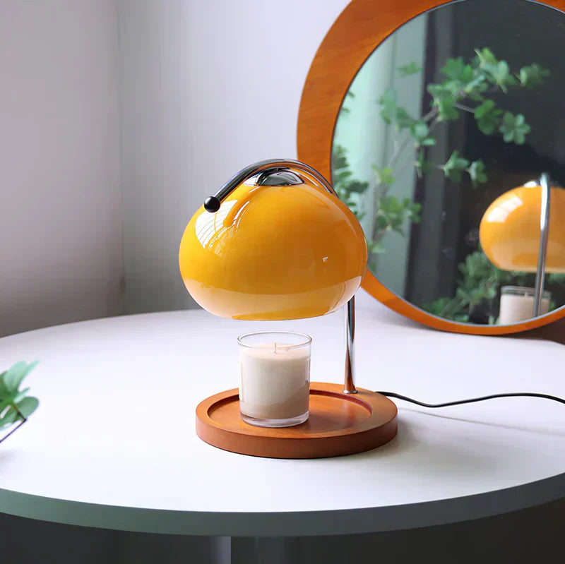 Multifunctional Table Lamp and Candle Holder in Matte Black or Gold