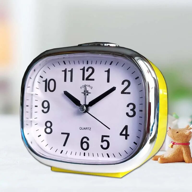 Silent Mechanical Alarm Clock with Night Light