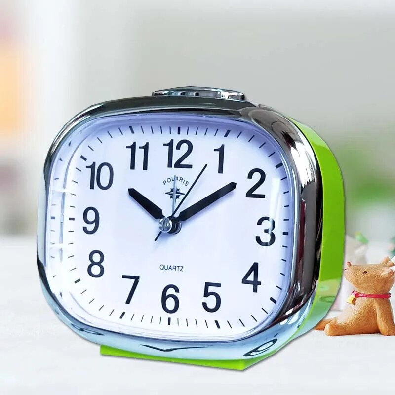 Silent Mechanical Alarm Clock with Night Light