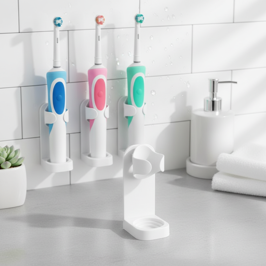 Wall-Mounted Electric Toothbrush Holder Set