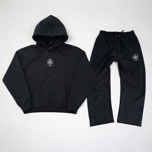 Men's Hooded Full Body Tracksuit Sleepwear Set