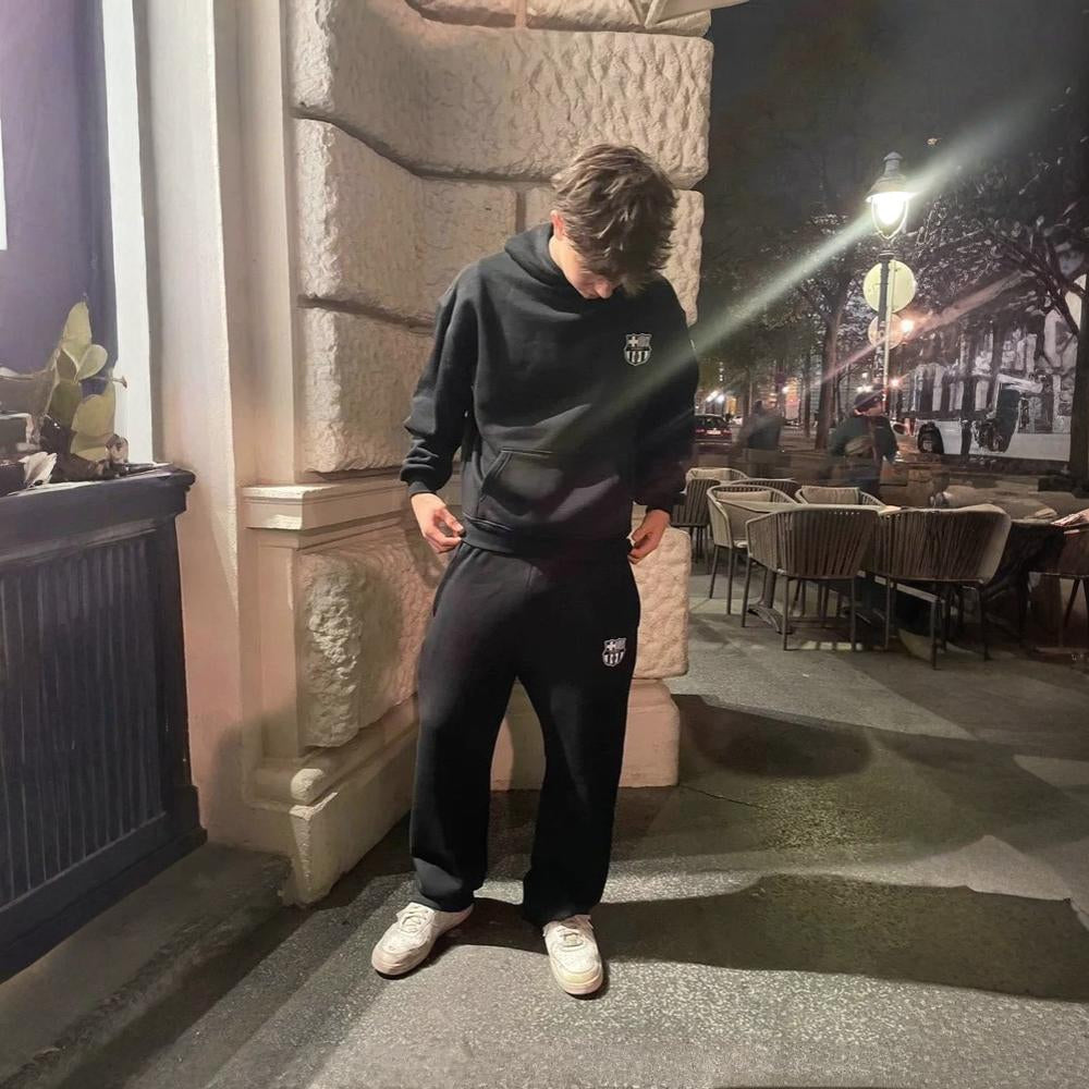 Men's Hooded Full Body Tracksuit Sleepwear Set