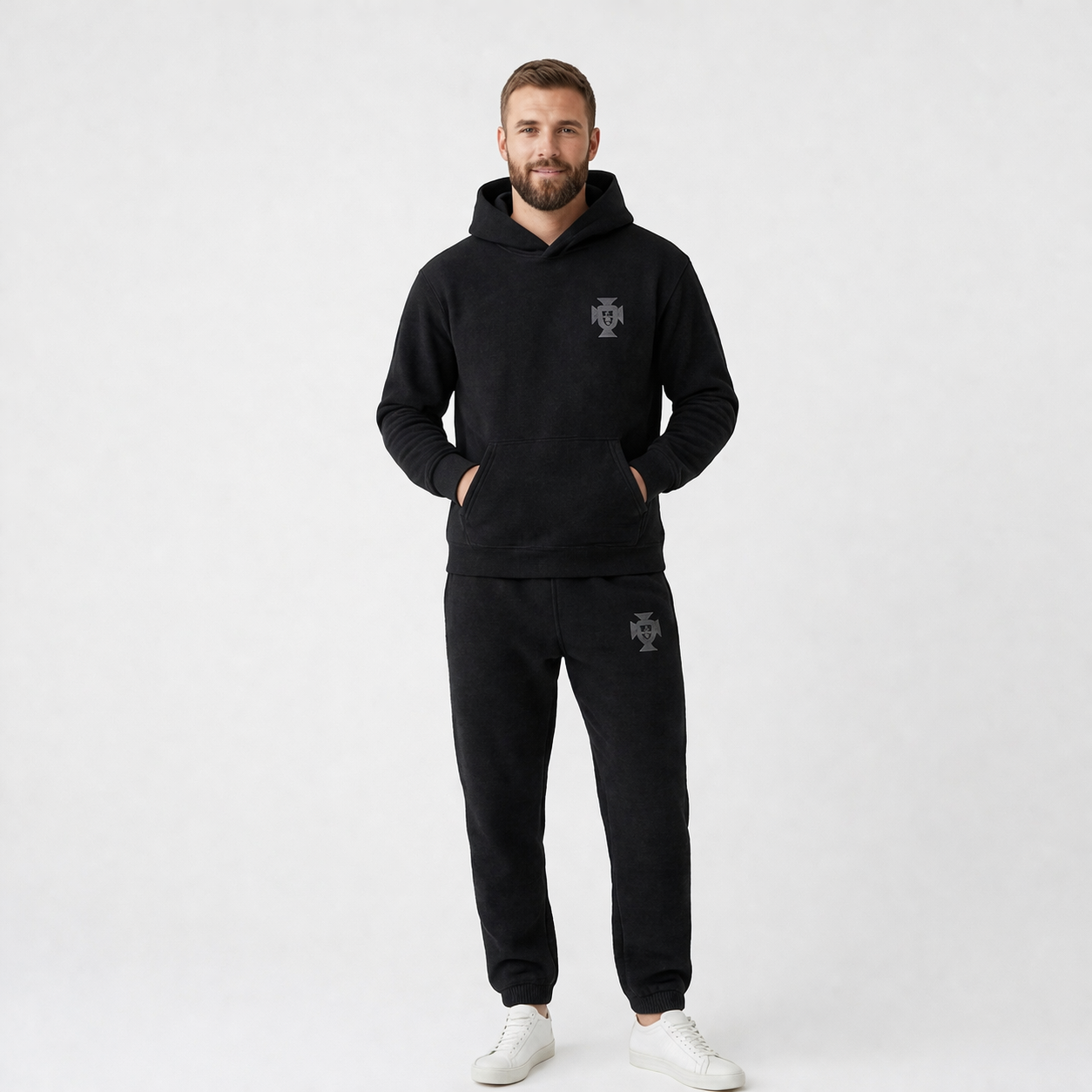 Men's Hooded Full Body Tracksuit Sleepwear Set