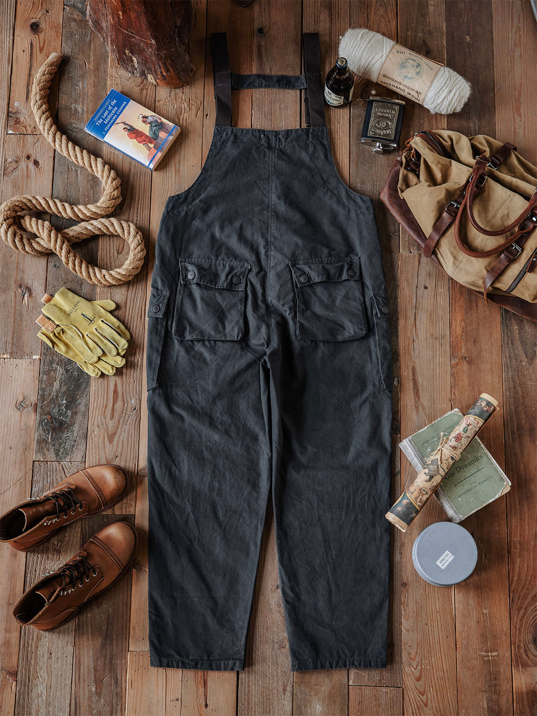 Durable Canvas Utility Overalls with Pockets