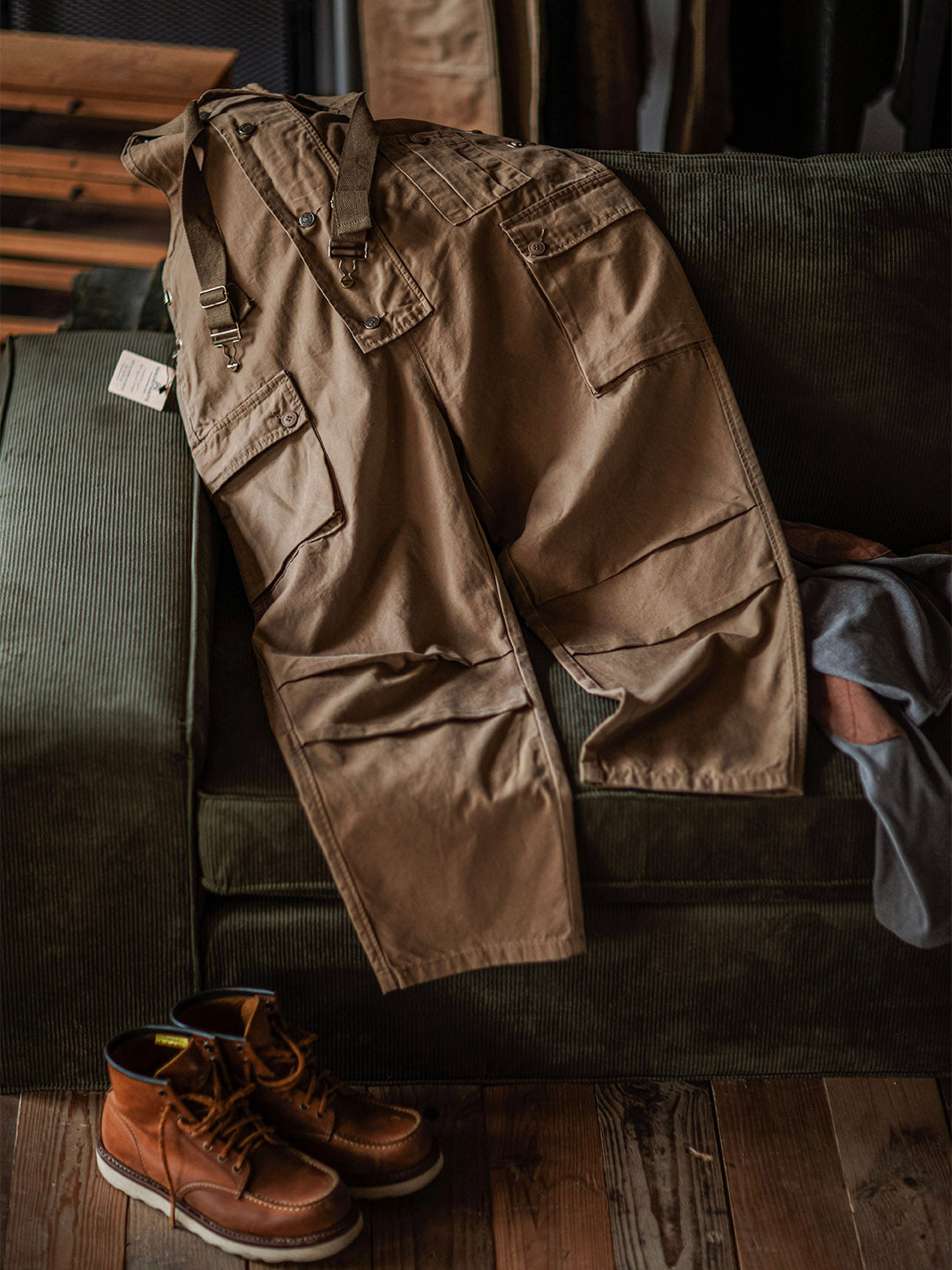 Durable Canvas Utility Overalls with Pockets