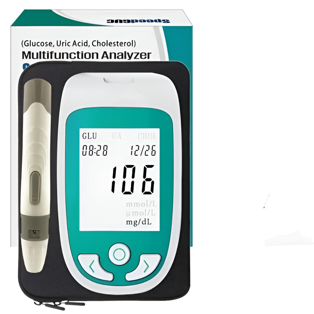 Multifunctional Cholesterol Glucose Uric Acid Meter with LCD Display