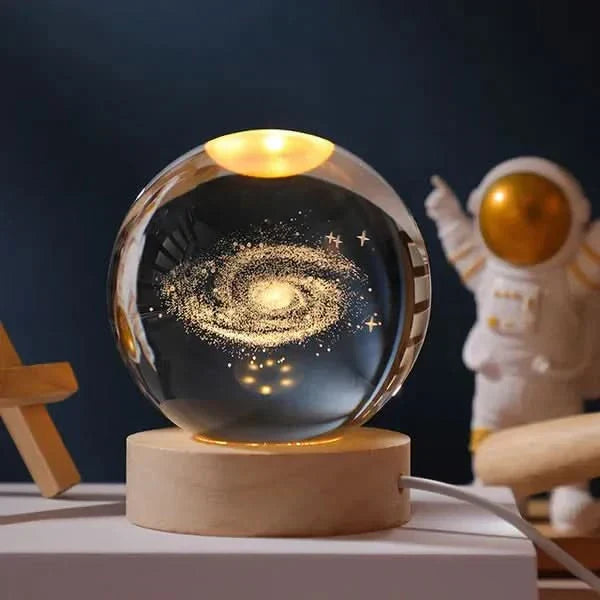 Luminous Crystal Sphere LED Night Light
