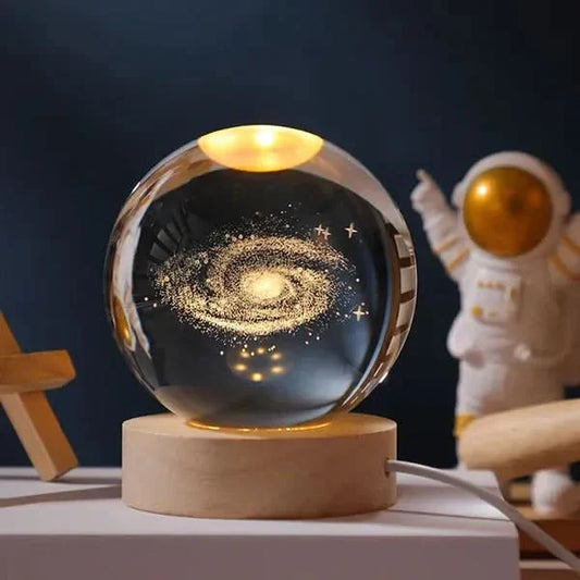 Luminous Crystal Sphere LED Night Light