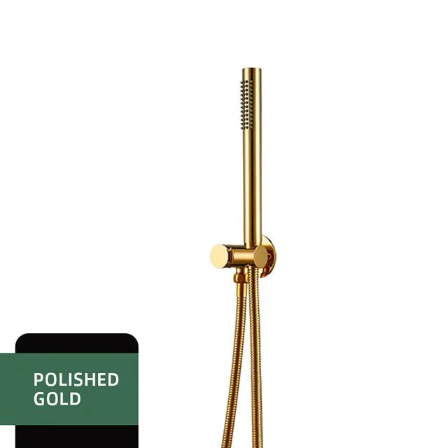 Brass Handheld Showerhead with Water Drainage Feature