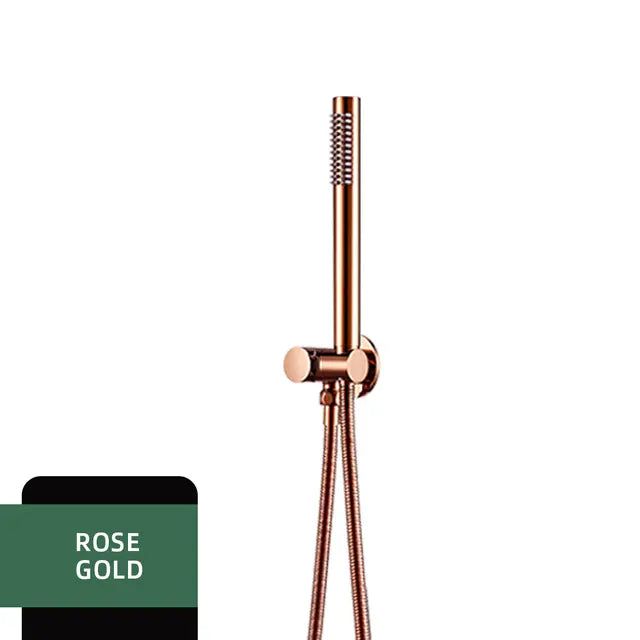 Brass Handheld Showerhead with Water Drainage Feature