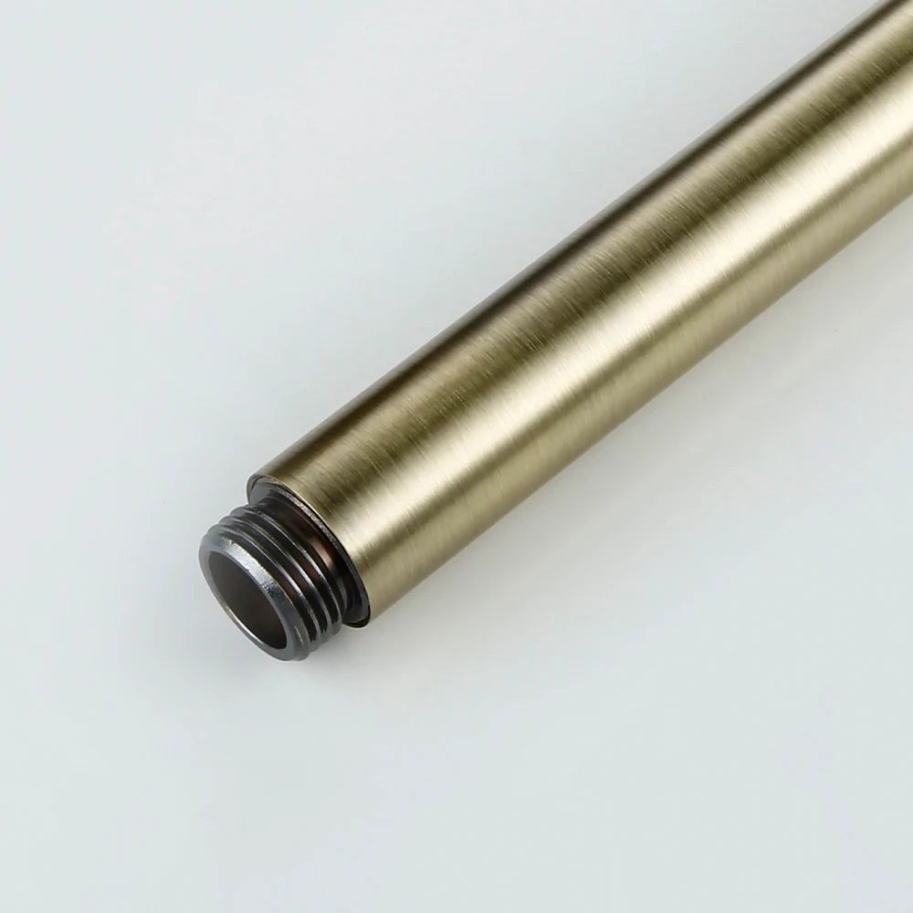 Contemporary Brass Handheld Showerhead with Water Drainage