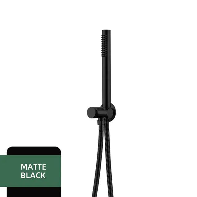Contemporary Brass Handheld Showerhead with Water Drainage