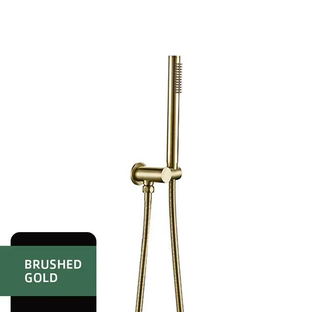 Brass Handheld Showerhead with Water Drainage Feature