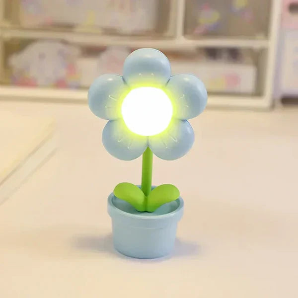 Flower Night Light for Kids – LED Floral Table Lamp