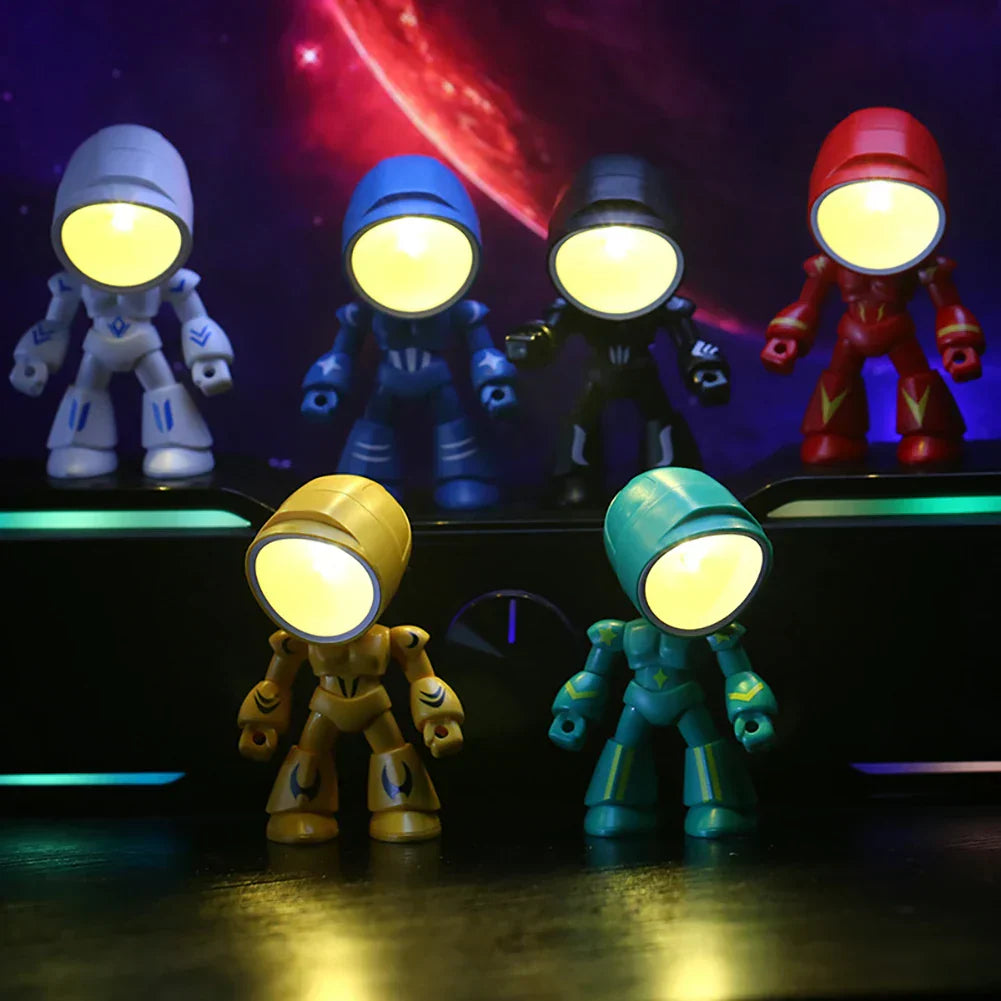 Cute Robot LED Table Lamp for Kids' Room and Desk